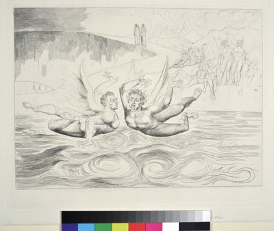 The Circle of the Corrupt Officials: The Devils Mauling Each Other, Inferno, Canto XXII, illustration to the 
